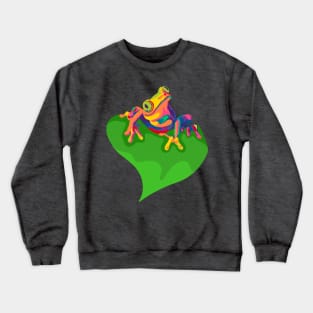 Rainbow Tree Frog Crewneck Sweatshirt